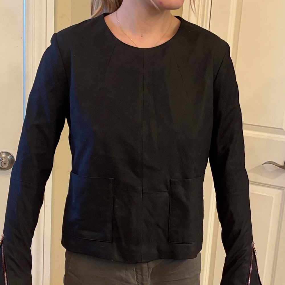 J Brand Black Blouse